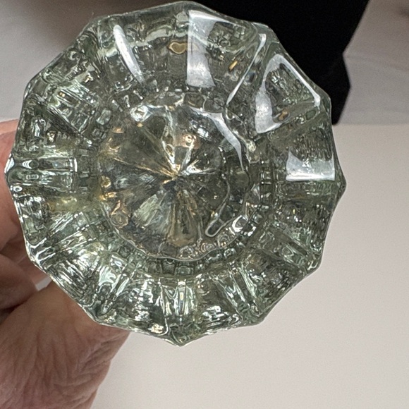 Vintage Glass and Brass Door Knob - Picture 6 of 14